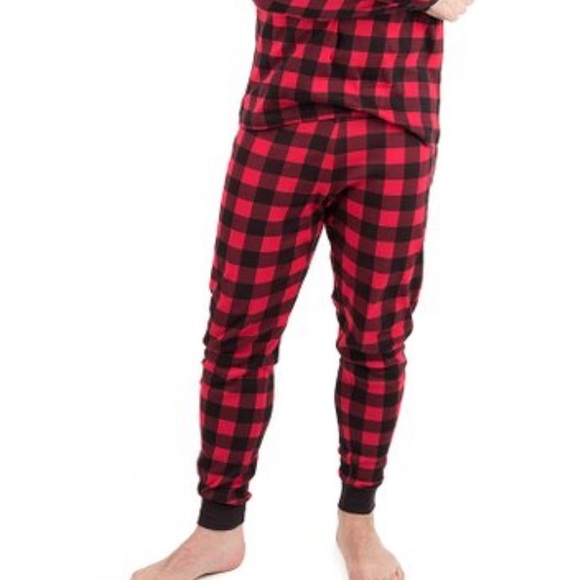 “ZULILY” ❤️ SUPER COOL🖤MEN’S RED/BLACK PLAID PJ’S - Picture 7 of 15